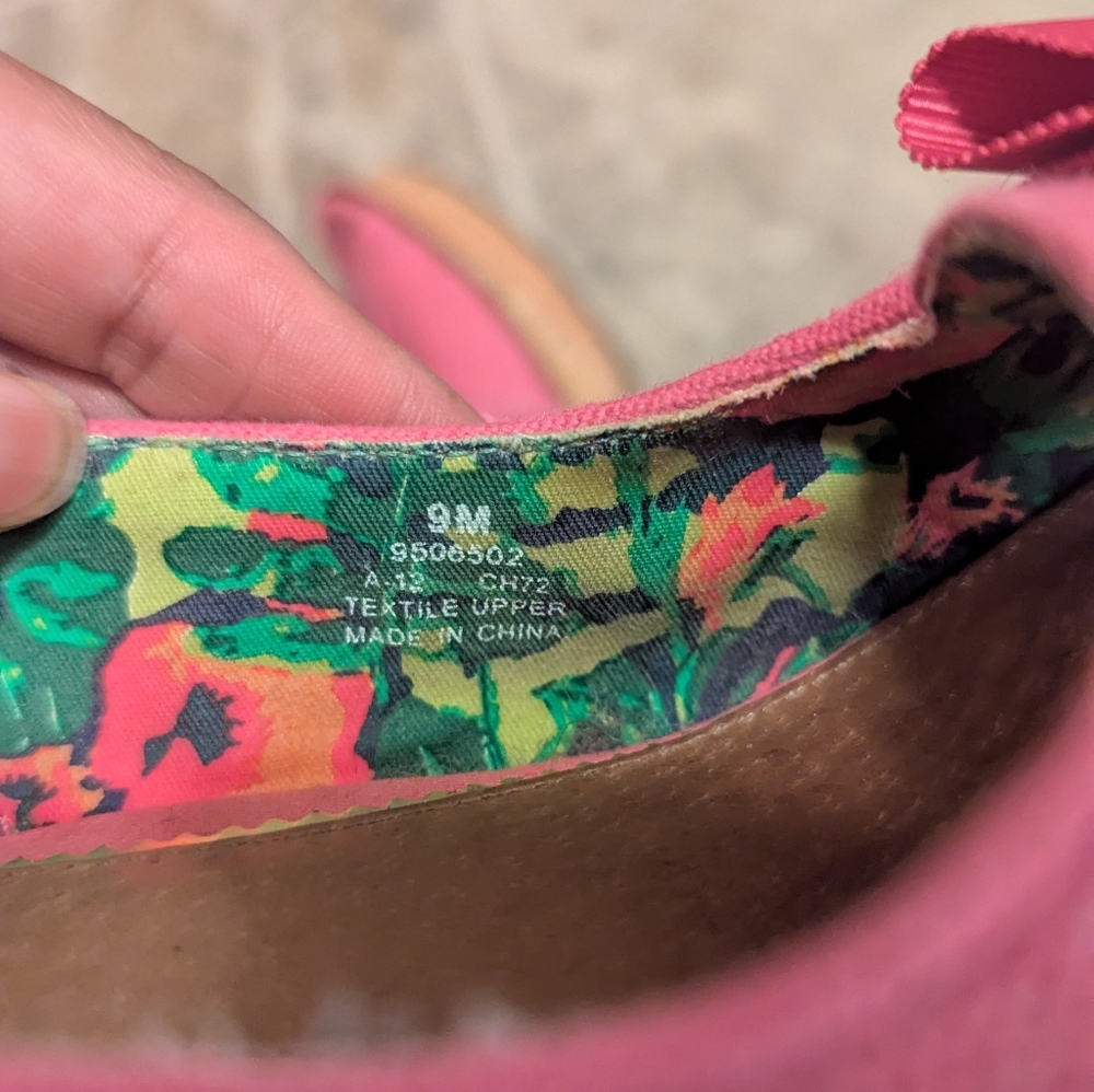 Sperry Women's Pink Peep-Toe Slingback Shoes - Picture 8 of 8